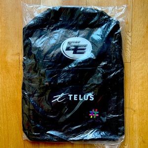 New Collectable Edmonton Elks Telus  back pack. 17x13 inches Folded.